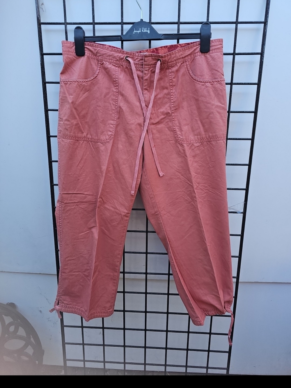 Old Navy Coral Pink Cotton Drawstring Cargo Pants